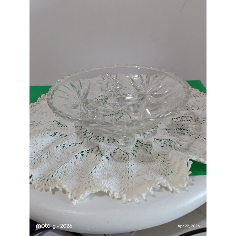 Anchor Hockings Prescut (EPGC) 3 toed Bon Bond Dish ~Vintage~